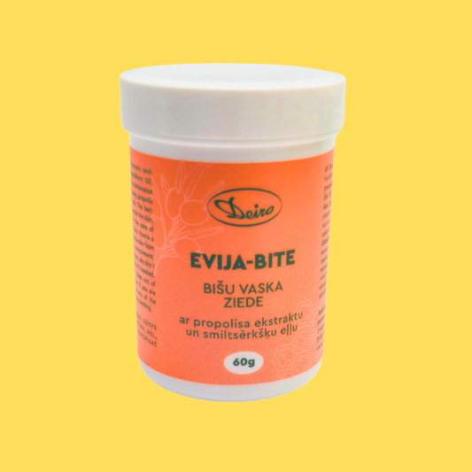 Beeswax ointment "Evija-Bite" with propolis extract and sea buckthorn oil 60g