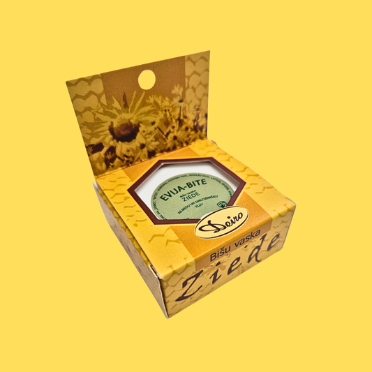 Bišu vaska ziede "Evija-Bite" ar medu un smiltsērkšķu eļļu 10g, 100g